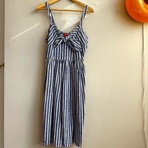 JOE FRESH Linen Striped Dress - Size S
